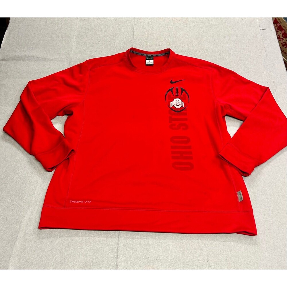 Nike Therma FIt Red Sweatshirt Ohio State
